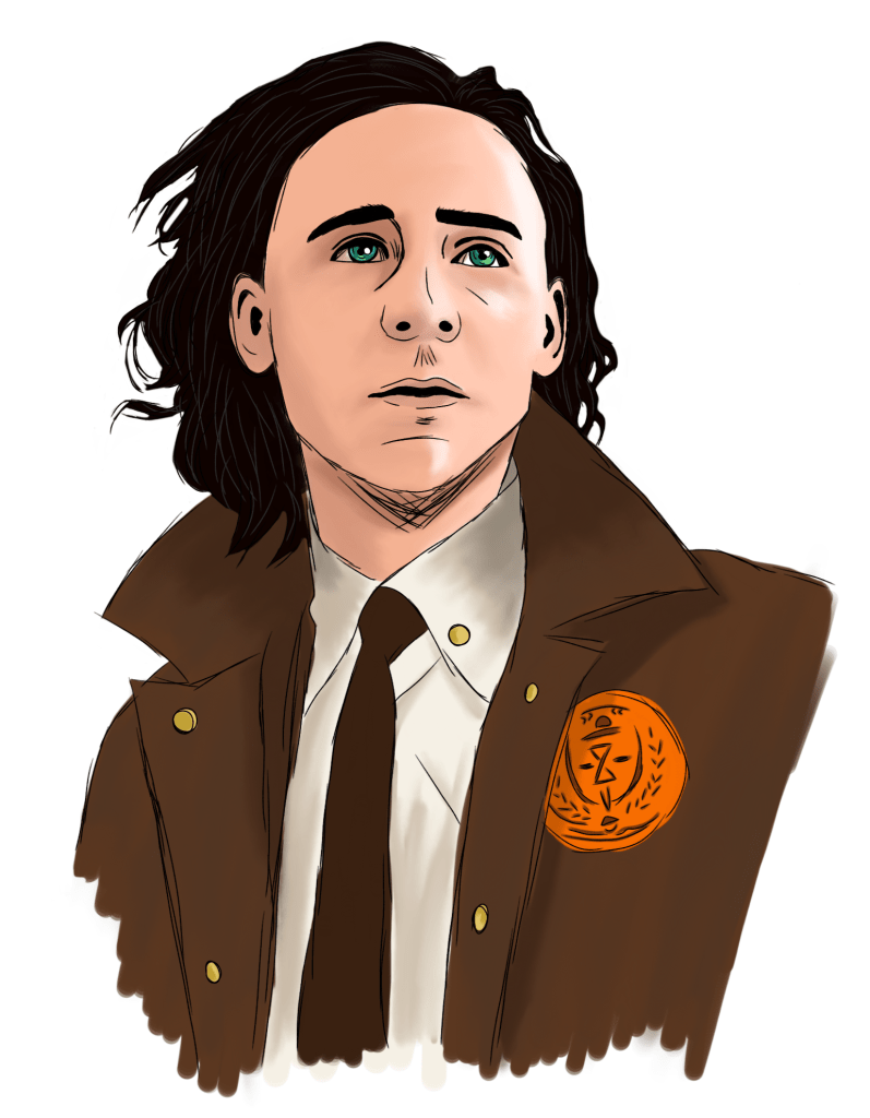 Digital fan art of Loki from Marvel's television series, Loki. Copyright Disney and Marvel Studios. Original art by Jackson Sze.