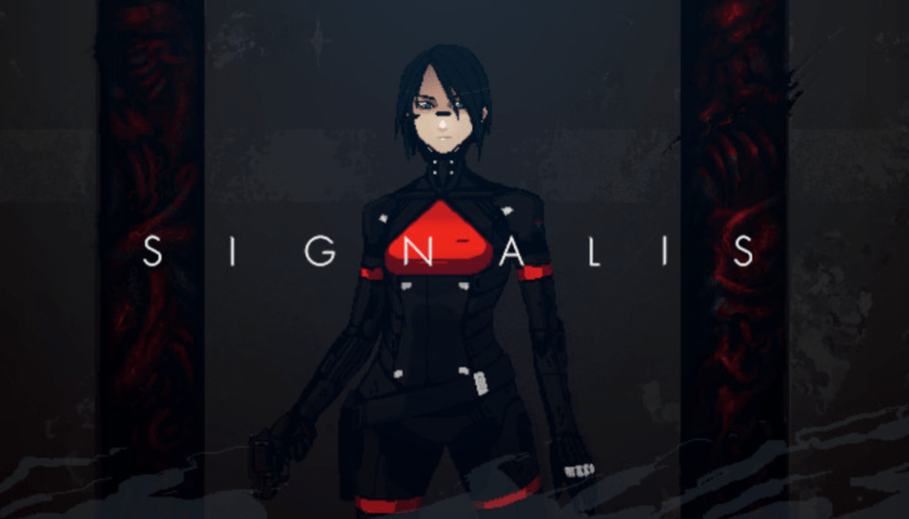 Promotional image of indie horror video game, SIGNALIS.